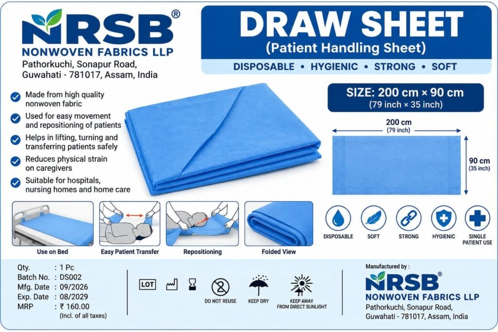 NRSB disposable patient handling draw sheet
